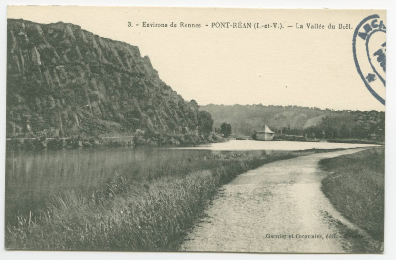 Carte postale ancienne 3. - Environs de Rennes - Pont-Rean (I.-et-V.). - La Vallée du Boël.