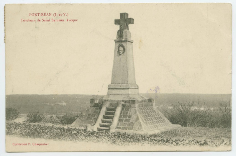 Carte postale ancienne Pont-Rean (I.-et-V.). Tombeau de Saint Samson, évêque.