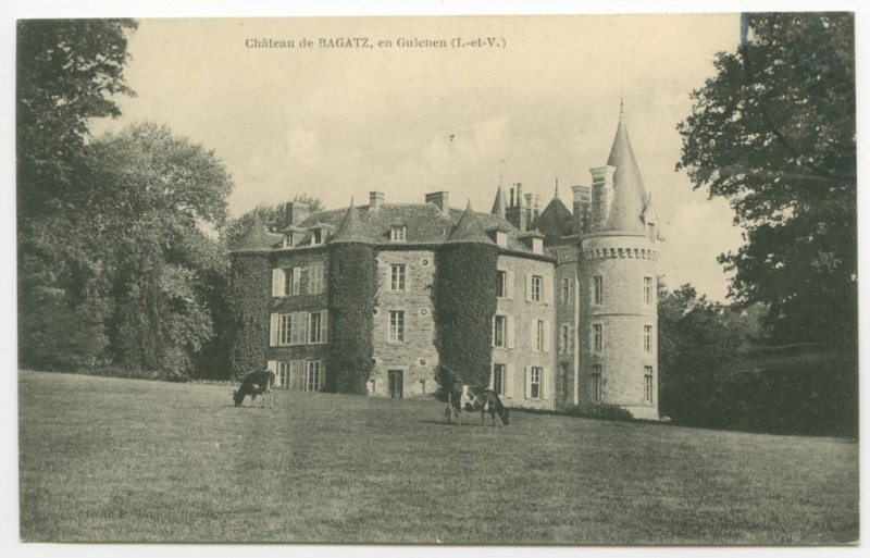Carte postale ancienne Château de BAGATZ, en Guichen (I.-et-V.).