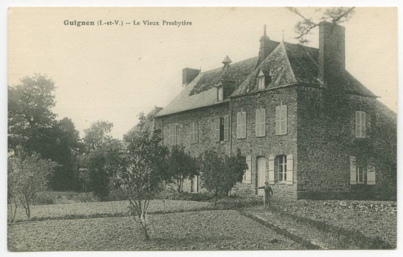Carte postale ancienne Guignen (I.-et-V.) - Le Vieux Prsbytère.