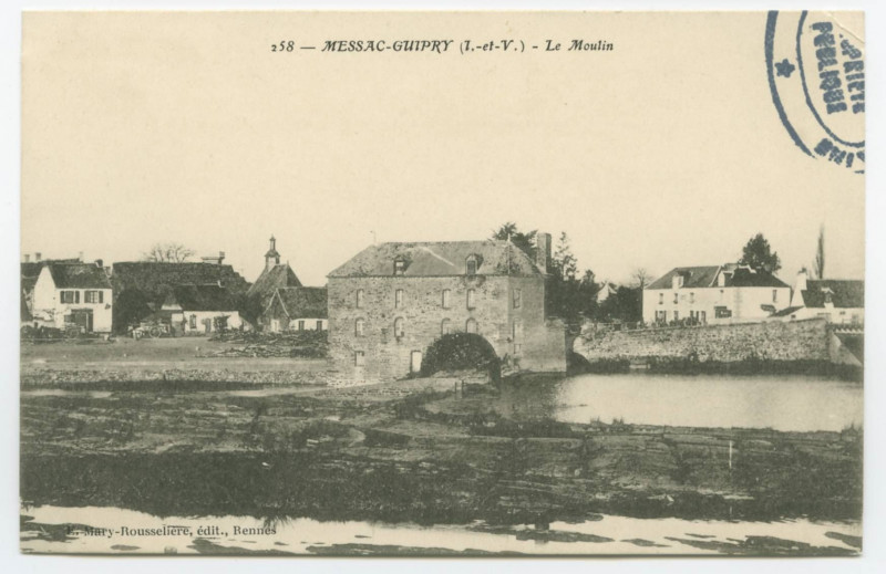 Carte postale ancienne 258 - Messac-Guipry (I.-et-V.) - Le Moulin.