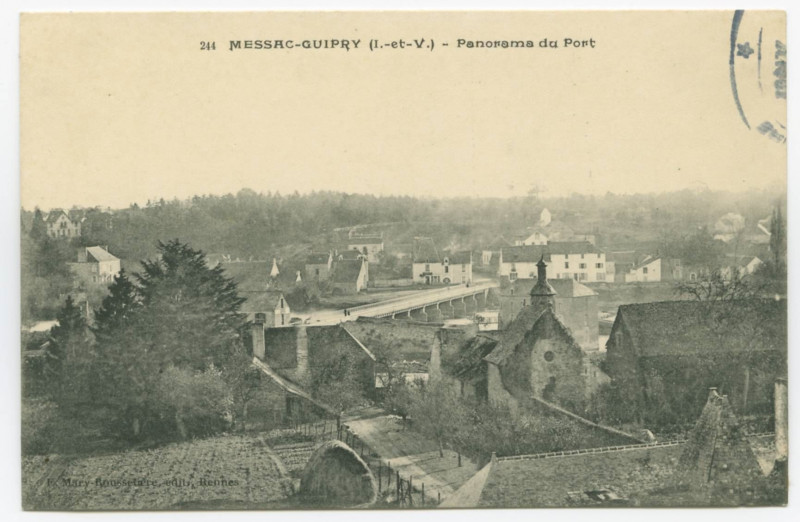 Carte postale ancienne 244 Messac-Guipry (I.-et-V.) - Panorama du Port.