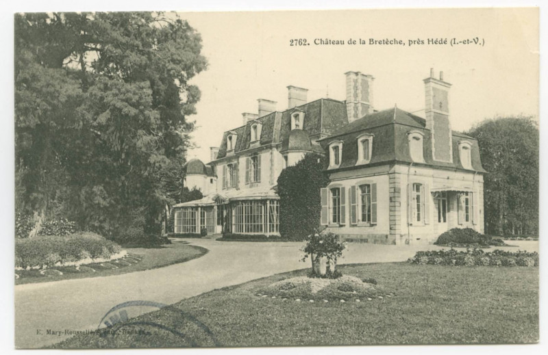 Carte postale ancienne 2762. Château de la Bretèche, près Hédé (I.-et-V.).