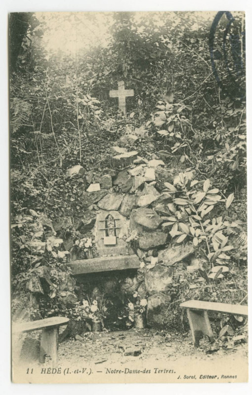 Carte postale ancienne 11 Hede (I.-et-V.). - Notre-Dame-des Tertres.