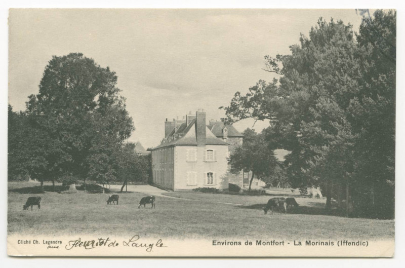 Carte postale ancienne Environs de Montfort -La Morinais (Iffendic).
