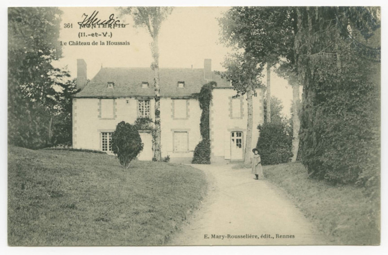 Carte postale ancienne 361 Iffendic (Il.-et-V.). Le Château de la Houssais.