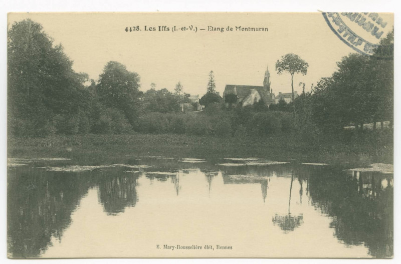 Carte postale ancienne 4428. Les Iffs (I.-et-V.) - Etang de Montmuran.