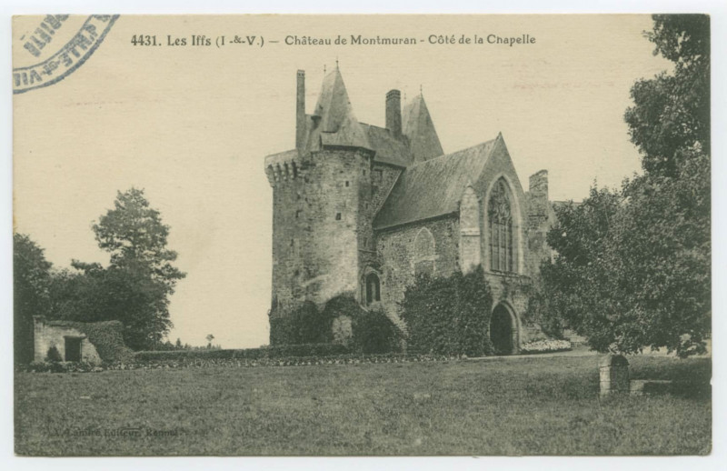 Carte postale ancienne 4431. Les Iffs (I.-&-V.) - Château de Montmuran - Côté de la Chapelle.