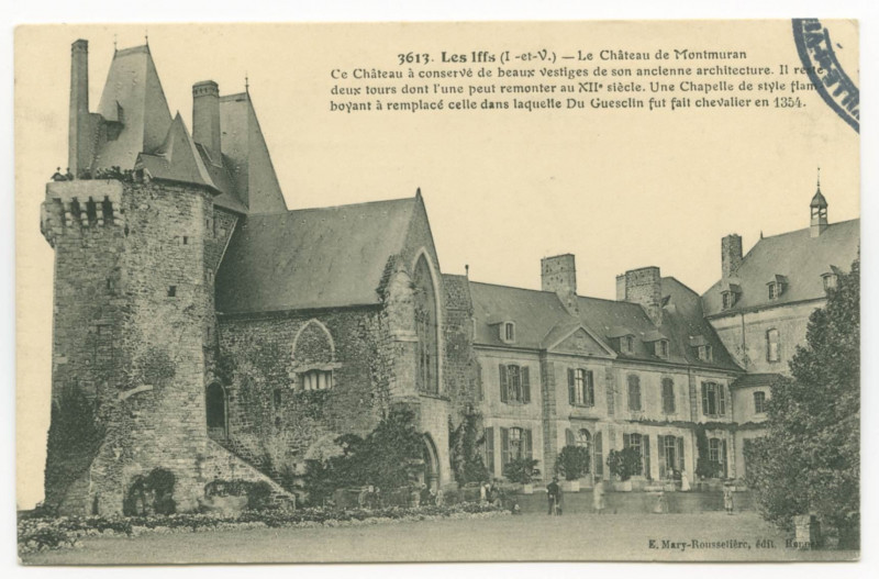 Carte postale ancienne 3613. Les Iffs (I.-et-V.) - Le Château de Montmuran.