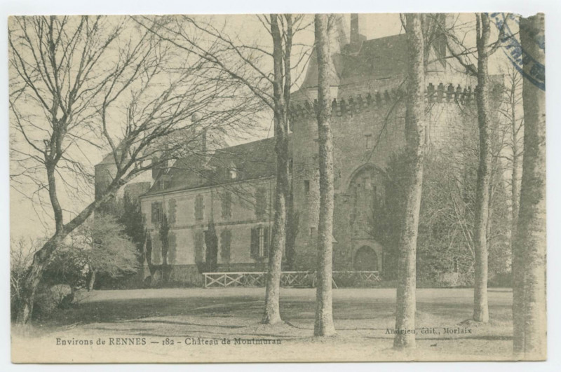 Carte postale ancienne Environs de Rennes - 182 - Château de Montmuran.