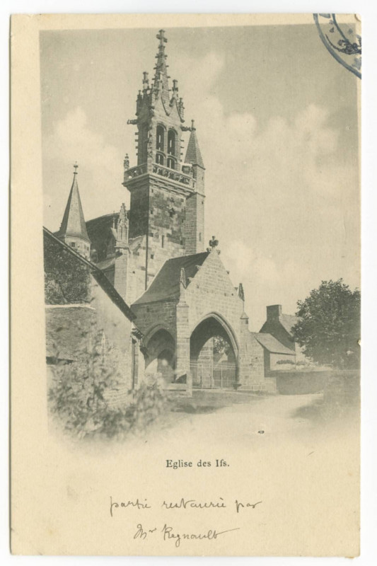 Carte postale ancienne Eglise des Ifs.