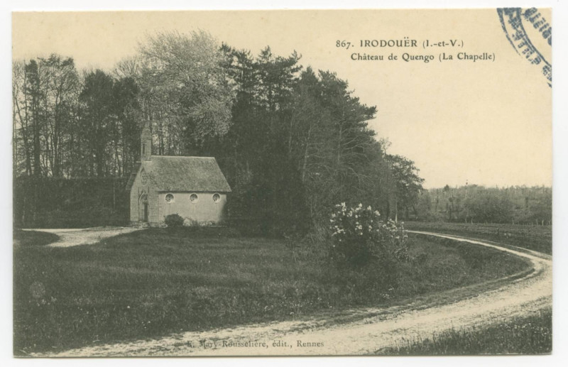 Carte postale ancienne 867. Irodouer (I.-et-V.). Château de Quengo (La Chapelle).