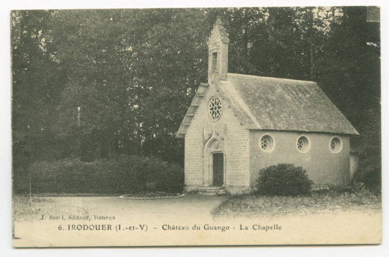 Carte postale ancienne 6. Irodouer (I.-et-V.) - Château du Guango - La Chapelle.