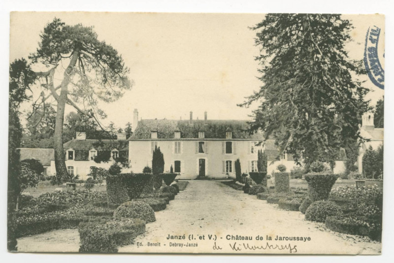 Carte postale ancienne Janzé (I.-et-V.) - Château de la Jaroussaye.