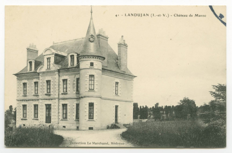 Carte postale ancienne 41 - Landujan (I.-et-V.) - Château de Maroc.