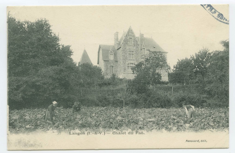 Carte postale ancienne Langon (I.-&-V.) - Châlet du Faö.