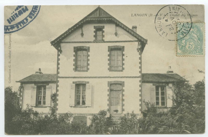 Carte postale ancienne Langon (Il.-et-V.) - Chalet des Vignes.