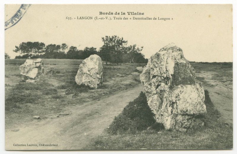Carte postale ancienne 633. - Langon (I.-et-V.). Trois des Demoiselles de Langon.