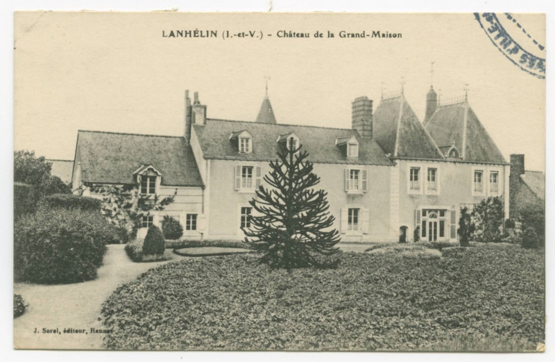 Carte postale ancienne Lanhelin (I.-et-V.) - Château de la Grand-Maison.