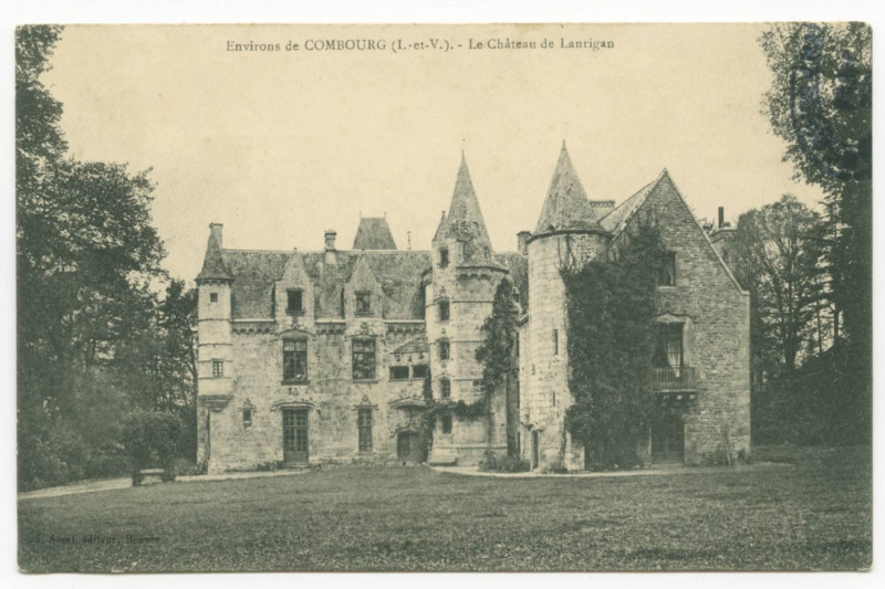 Carte postale ancienne Environs de Combourg (I.-et-V.). - Le Château de Lanrigan.