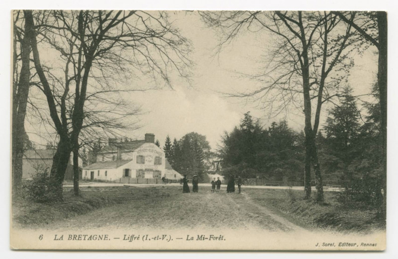 Carte postale ancienne 6 La Bretagne. _ Liffré (I.-et-V. ). _ La Mi-Forêt.