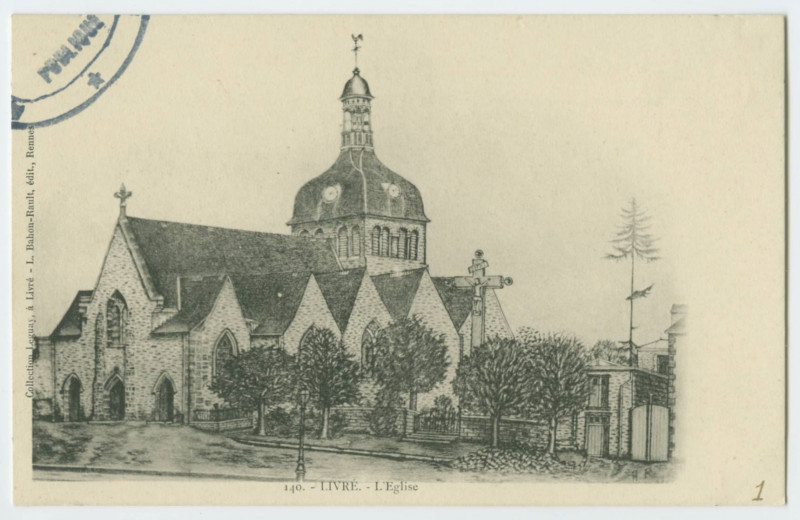 Carte postale ancienne 140. - Livre - L'Eglise.