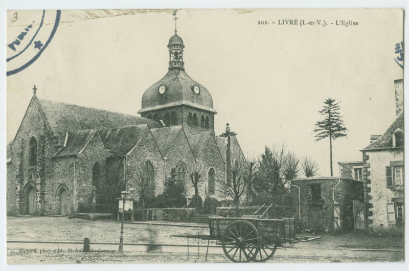 Carte postale ancienne 202. - Livre (I.-et-V.). - L'Eglise.
