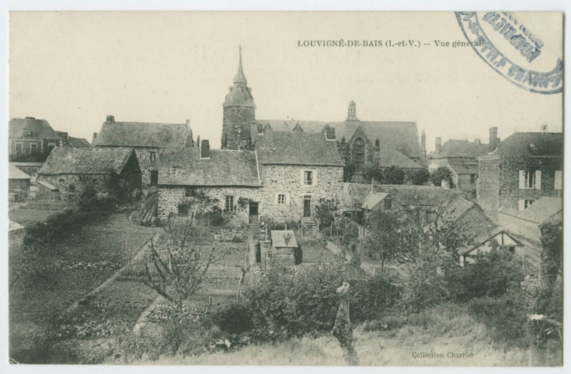 Carte postale ancienne Louvigne-De-Bais (I.-et-V.) _ Vue Generale.