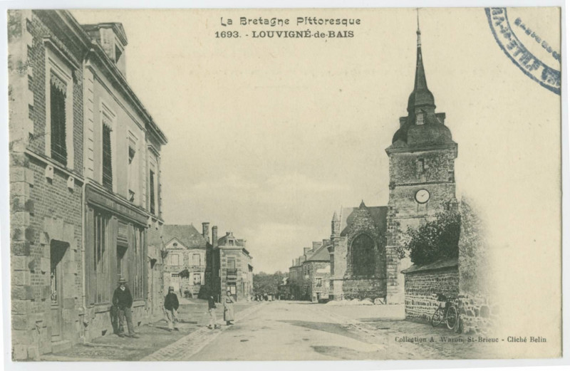 Carte postale ancienne 1693. - Louvigne-de-Bais.
