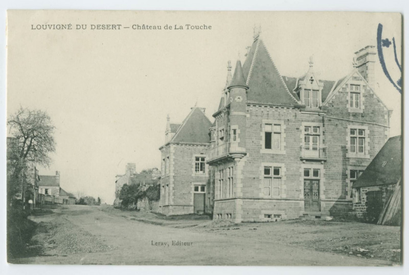 Carte postale ancienne Louvigne Du Desert - Château de La Touche.