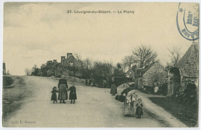 Carte postale ancienne 27. Louvigné-du-Désert. _ Le Planty.