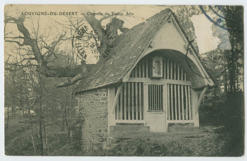 Carte postale ancienne Louvigne-Du-Desert _ Chapelle du Tertre Alix.