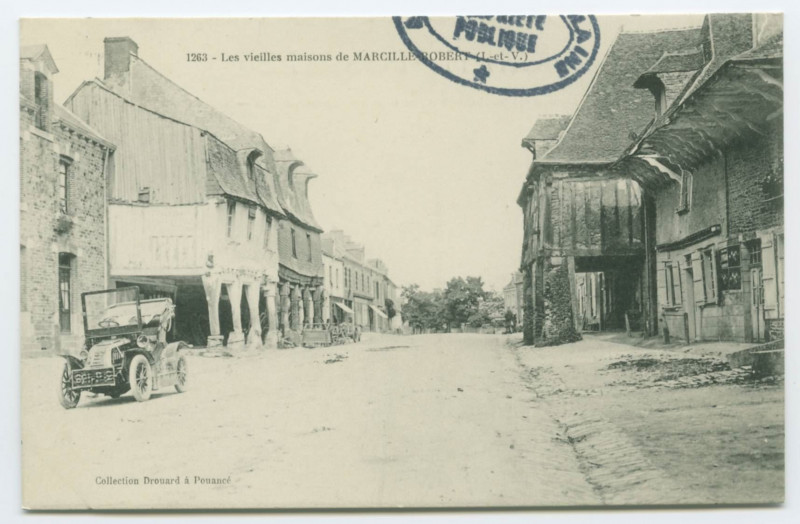 Carte postale ancienne 1263 - Les vieilles maisons de Marcille-Robert (I.-et-V.).