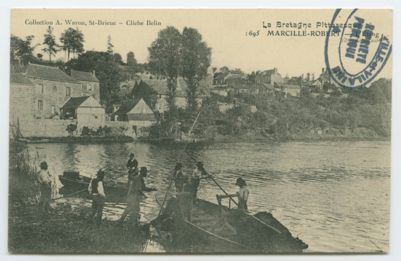 Carte postale ancienne 1695 Marcille-Robert _ L'Etang.