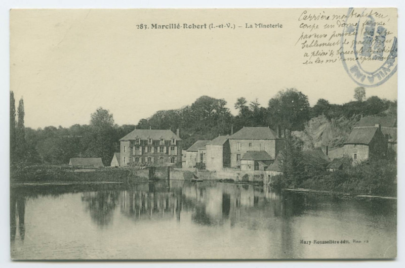 Carte postale ancienne 283. Marcillé-Robert (I.-et-V.) _ La Minoterie.