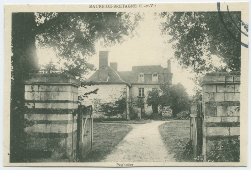 Carte postale ancienne Maure-De-Bretagne (I.-et-V.) - Penhoët.