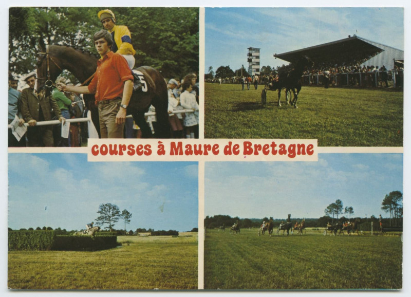 Carte postale ancienne Courses à Maure de Bretagne.