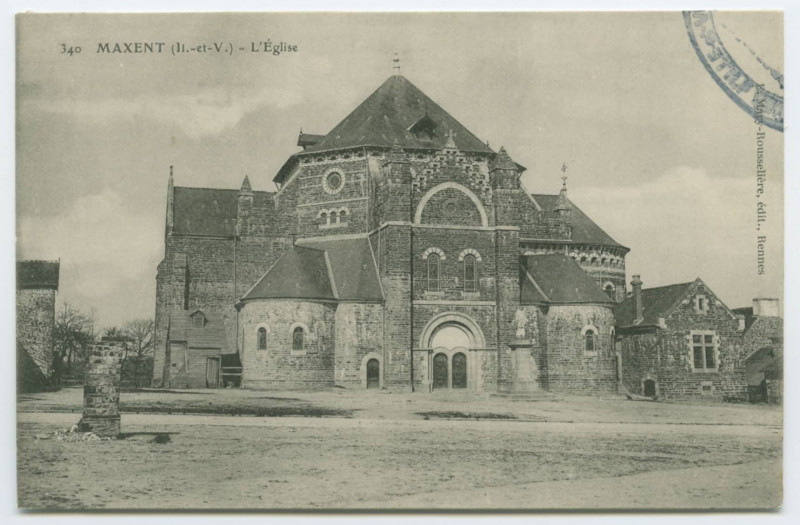 Carte postale ancienne 340 Maxent (Il.-et-V.) - L'Eglise.