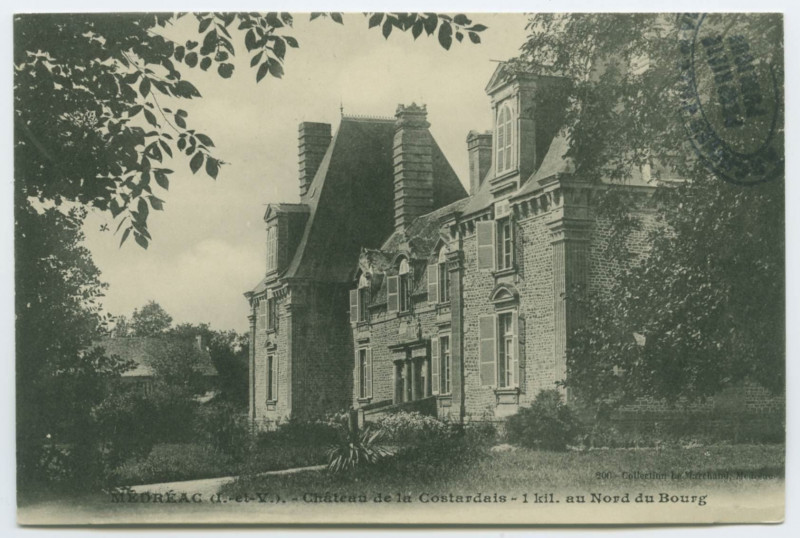 Carte postale ancienne Medreac (I.-et-V.). - Château de la Costardais - 1kil. au Nord du Bourg.