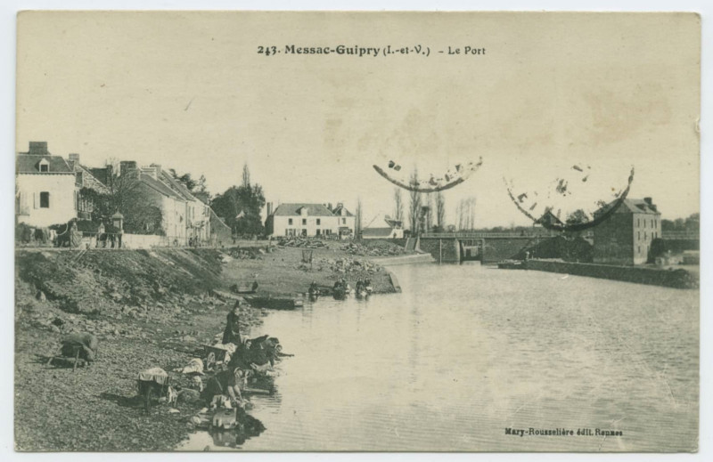 Carte postale ancienne 243. Messac-Guipry (I.-et-V.) -Le Port