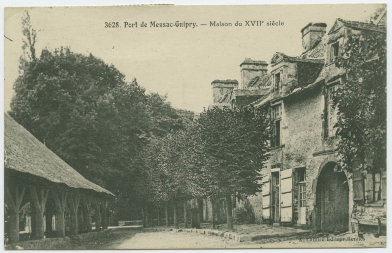 Carte postale ancienne 3628. Port de Messac-Guipry.- Maison du XVIIè siècle