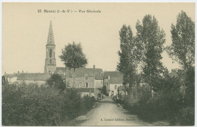 Carte postale ancienne 10. Messac (I.-&-V.) _VUE Generale