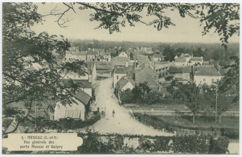 Carte postale ancienne 5-Messac (I.-et-V.) vue gnérale des ports de Messac et Guipry