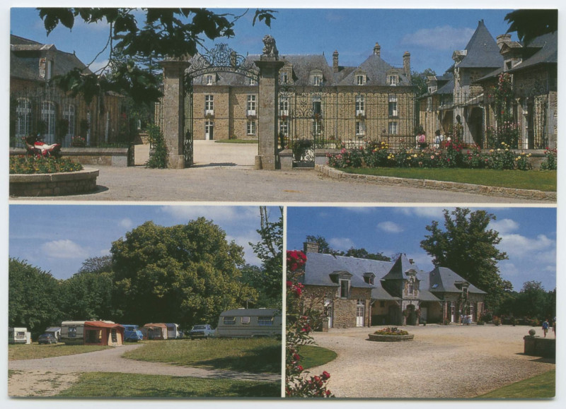 Carte postale ancienne Mézières-sur-Couesnon (Ille-et-Vilaine) Château de la ville Olivier, Camping, Gîtes ruraux