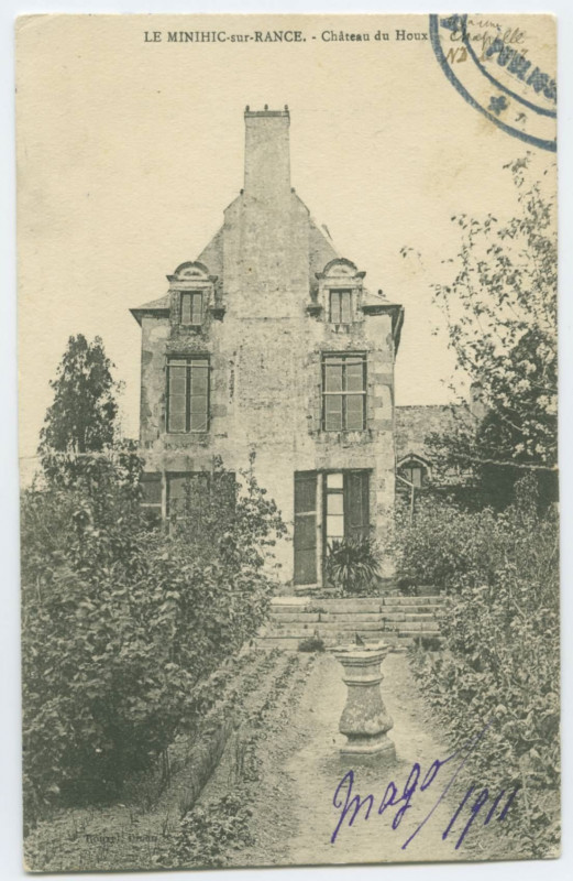 Carte postale ancienne Le Minihic-sur-Rance.- Château du houx