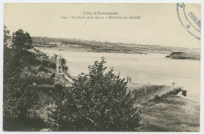 Carte postale ancienne Côte d'Emeraude 174.- Les Bords de la Rance.- Minihic-sur-Rance