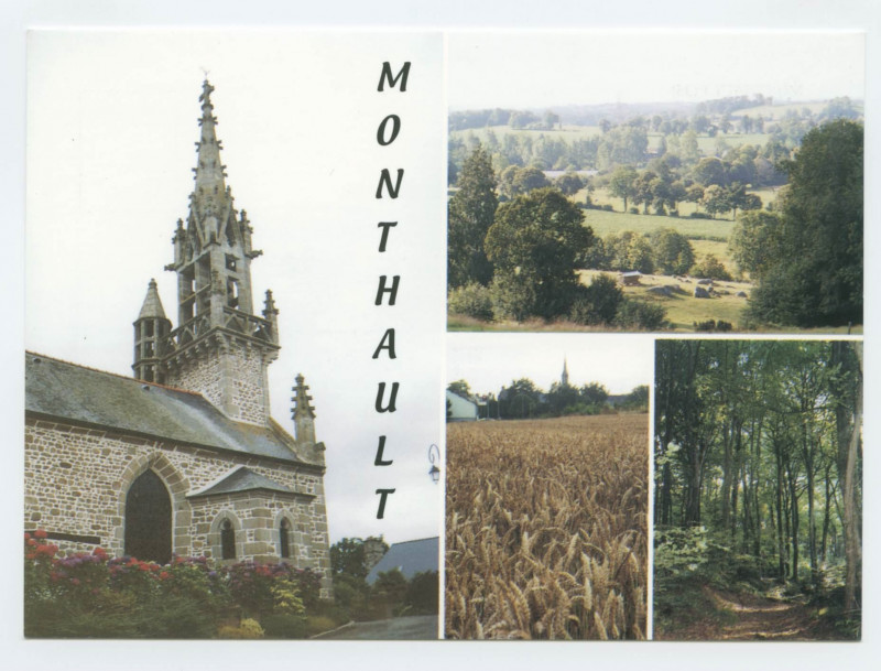 Carte postale ancienne Monthault (35) Ses paysages