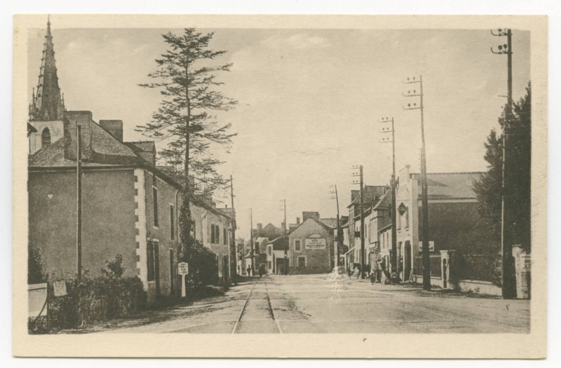 Carte postale ancienne Mordelles (I.-et-V.), Route de la Gare.