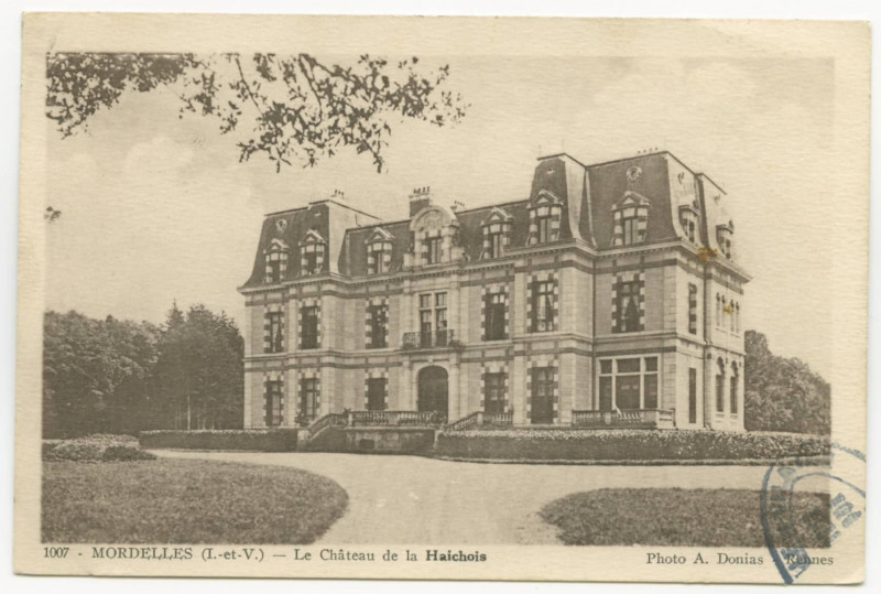 Carte postale ancienne 1007 - Mordelles (I.-et-V.) - Le Château de la Haichois.