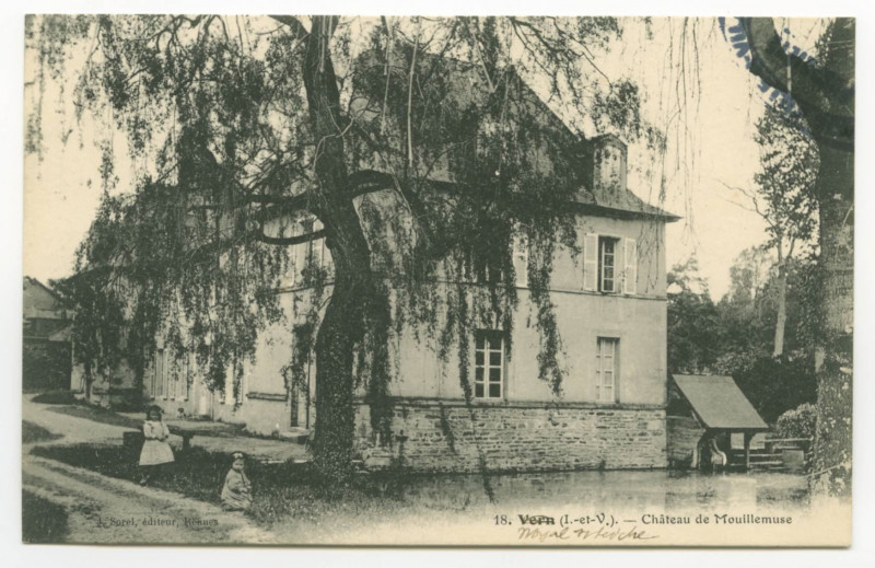 Carte postale ancienne 18. Noyal-sur-Seiche (I.-et-V.). - Château de Moullemuse.